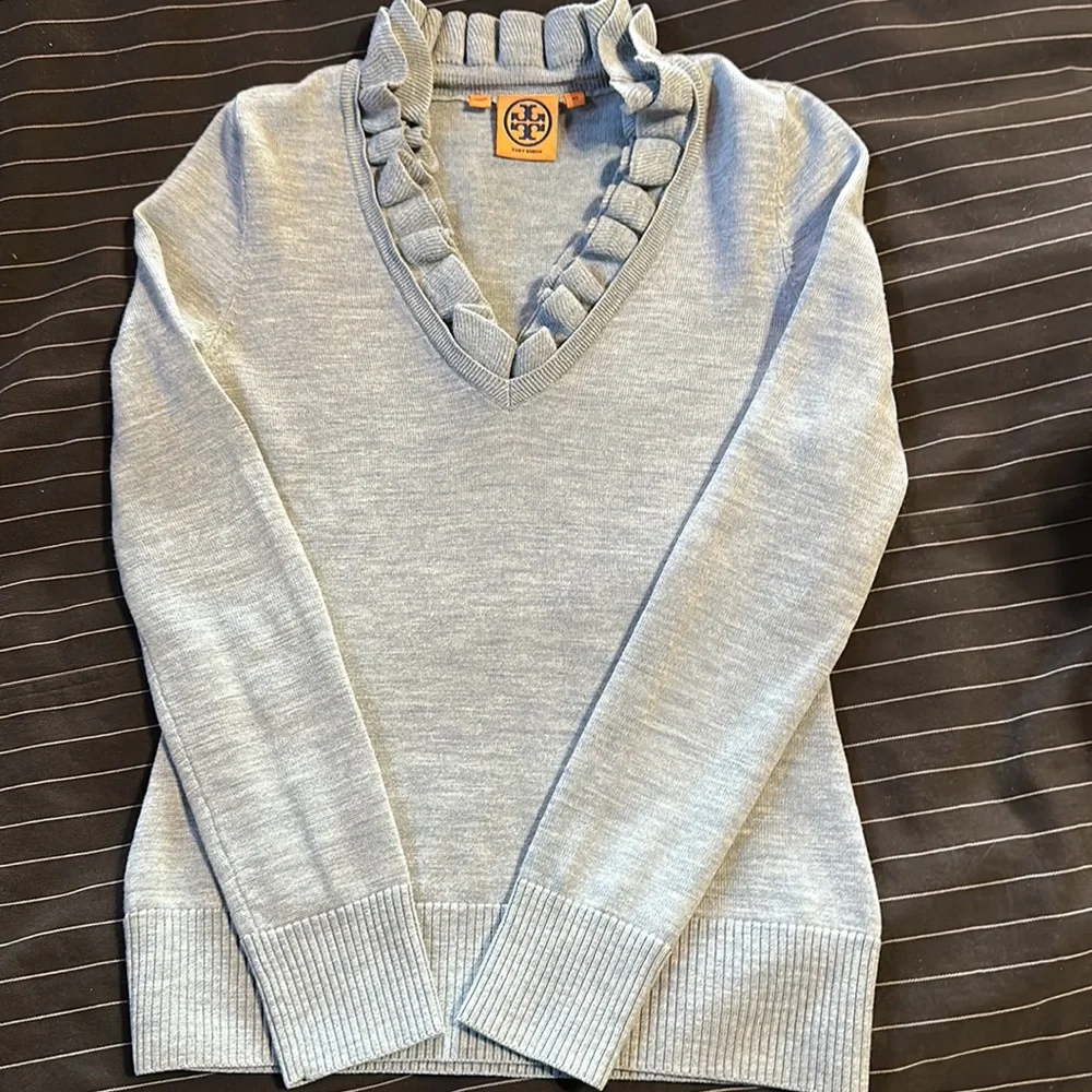 TORY BURCH Ruffle Sweater - Picture 3 of 3